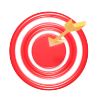 Target icon 3d render png