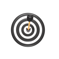 Target icon 3d render png