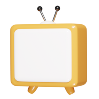 Tv icon 3d render png