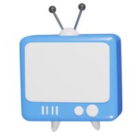 Tv icon 3d render png