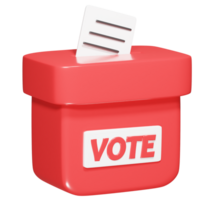 Vote icon 3d render png