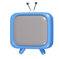 Tv icon 3d render png