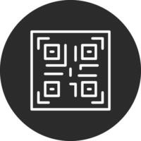 icono de vector de código qr