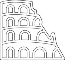 coliseo vector icono