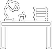 Study Table Vector Icon