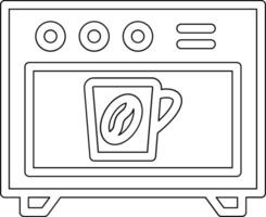 café horno vector icono