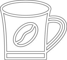 icono de vector de taza de café