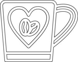 Heart Coffee Vector Icon