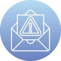 icono de vector de correo no deseado