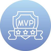 icono de vector de mvp