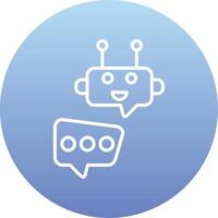 Robot Chat Vector Icon
