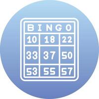 icono de vector de bingo
