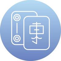 dominó chino vector icono