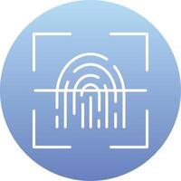 Fingerprint Scanner Vector Icon