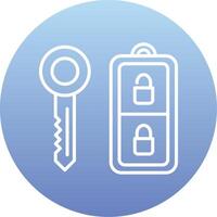 Car Key Vector Icon