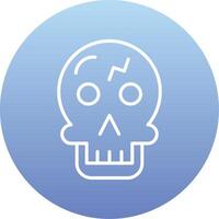 icono de vector de calavera