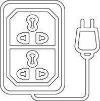 icono de vector de cable de extensión