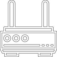 icono de vector de enrutador wifi