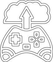 Cloud Game Vector Icon