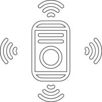 icono de vector de sensor de movimiento