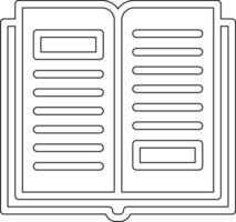 Open Book Vector Icon