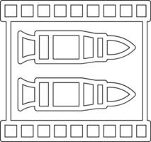 icono de vector de municiones