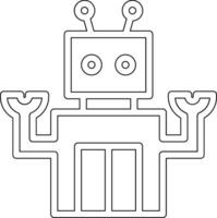 Space Robot Vector Icon