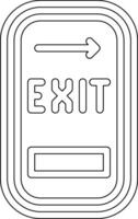 Exit Door Vector Icon