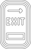 Exit Door Vector Icon