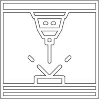 plasma láser vector icono