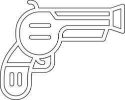 pirata pistola vector icono