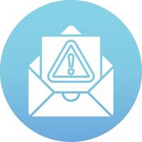 icono de vector de correo no deseado