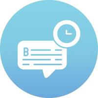 Chat Time Vector Icon