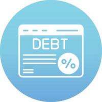 Debt Vector Icon