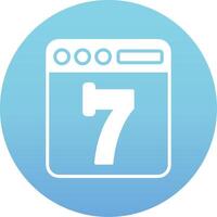 Seven Vector Icon