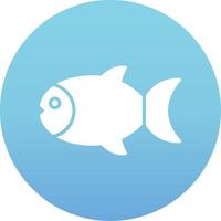 icono de vector de pescado