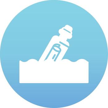 Message In A Bottle Vector Icon