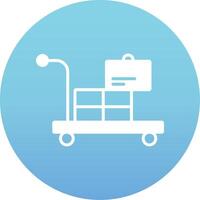 Airport Cart Vector Icon