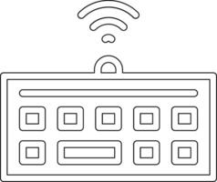 Wireless Keyboard Vector Icon