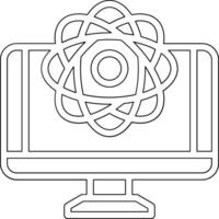 Quantum Computing Vector Icon