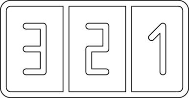 Countdown Vector Icon