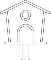 Bird House Vector Icon