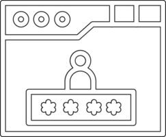 navegador contraseña vector icono