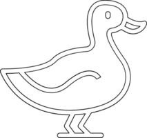 Pato vector icono