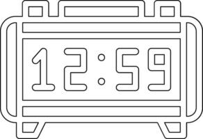 Digital Clock Vector Icon