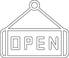 Open Tag Vector Icon