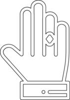 Ring in Hand Vector Icon