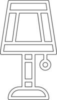 icono de vector de lámpara de mesa