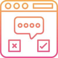 Browser Chat Vector Icon