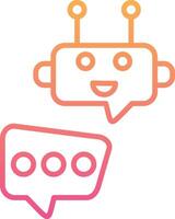 Robot Chat Vector Icon